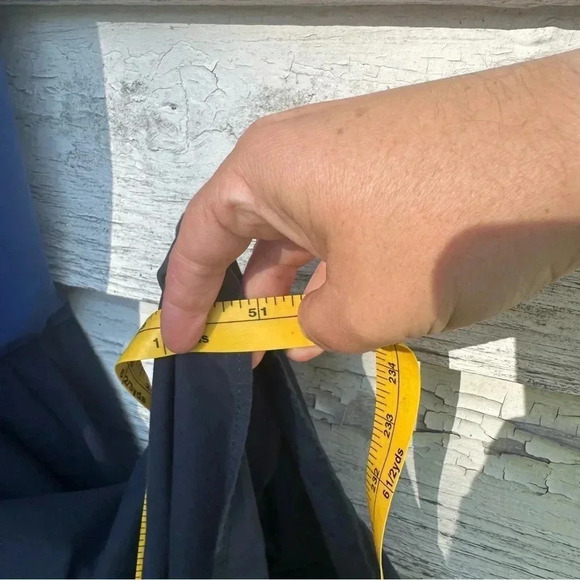 Zara maxi dress - light blue-navy color block bohemian hippie summer fall spring - Picture 9 of 11